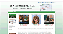 Desktop Screenshot of elaseminars.com